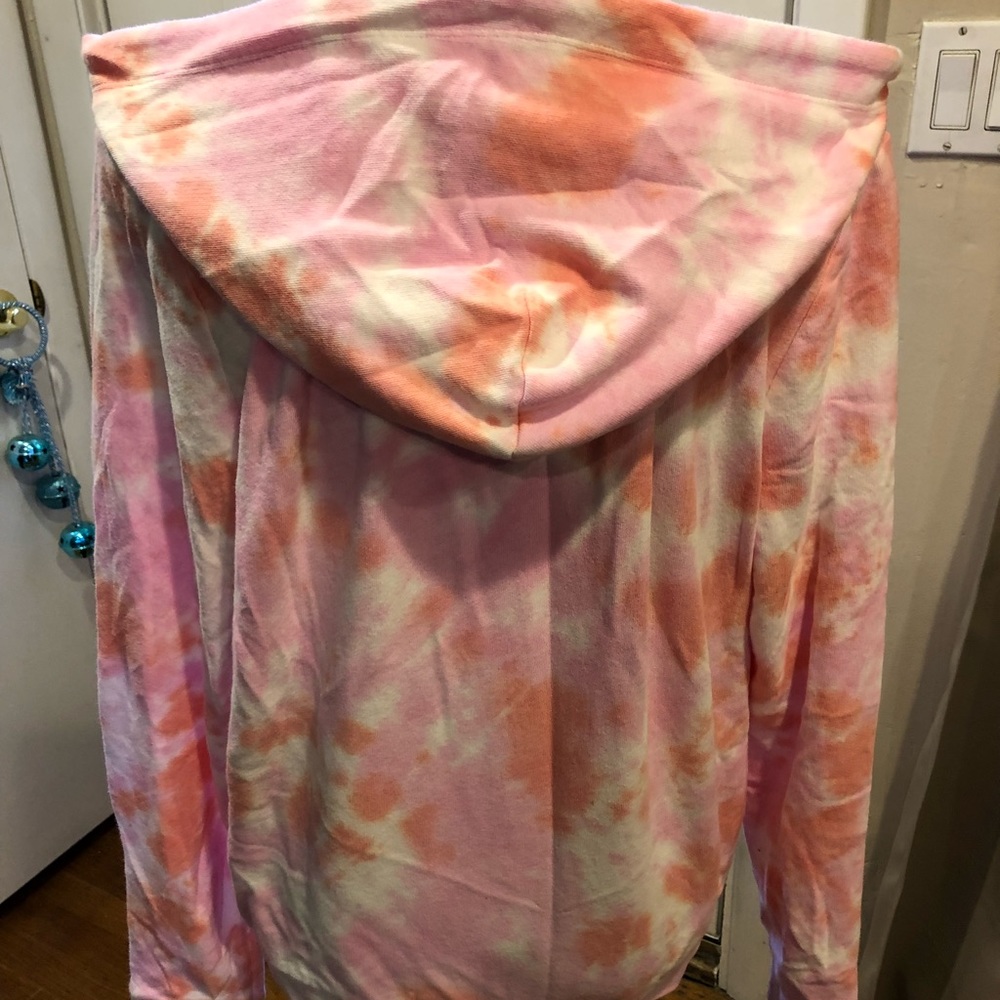 🎉LAST ONE🎉🎉🎉BNWT PinkVS Full Zip Tie Dye Hoody - Picture 2 of 5